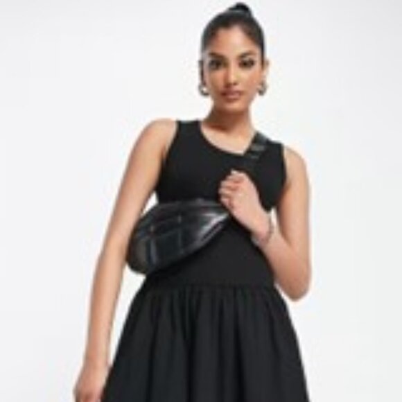 InWear Chic Black Sleeveless jersey bodice Cami Maxi Dress – Size X-Large - Picture 10 of 15